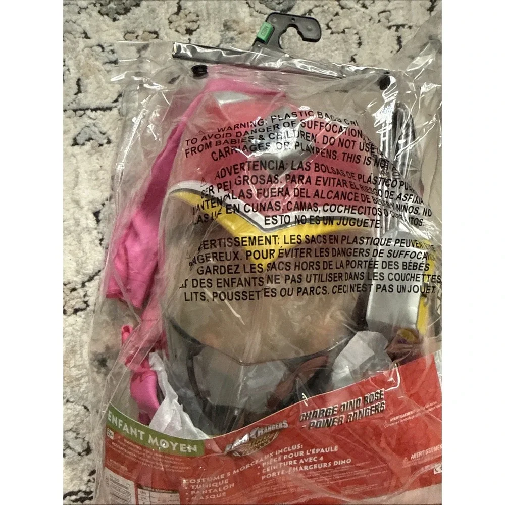 Power Rangers Dino Charge Pink Ranger Deluxe Child Costume Size M 7-8 NEW